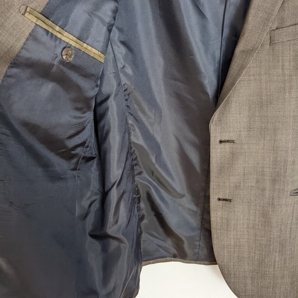 Matinique George F brown blazer suit jacket size 46 - Picture 7 of 14